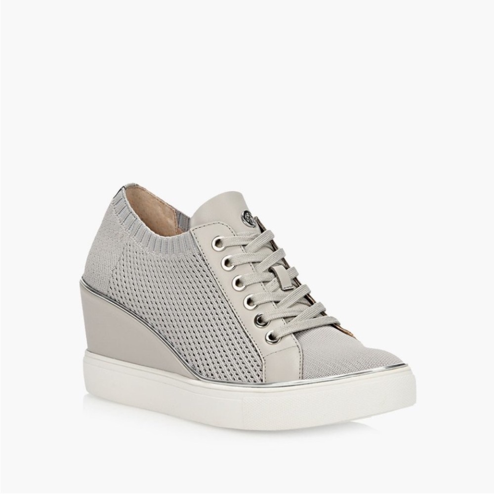 WISHBONE - Women’s, Noelle, Grey, Wedge, Runner, Lace Up, Size 10